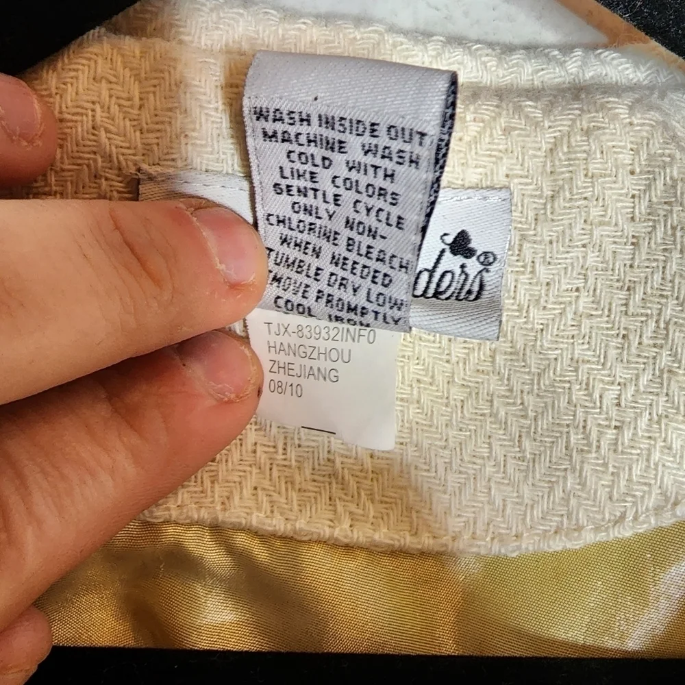 Polly Flinders‎ wool-blend cream coat. Size 12 Months.